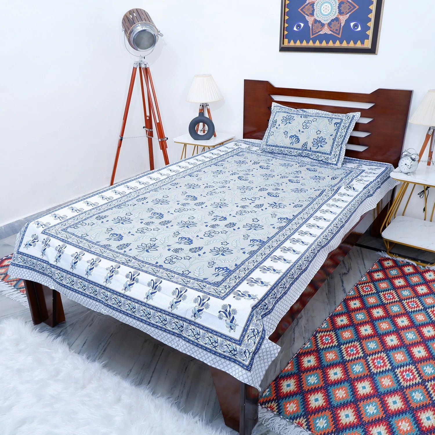 100% Pure Cotton Bed Sheet | Jacqueline